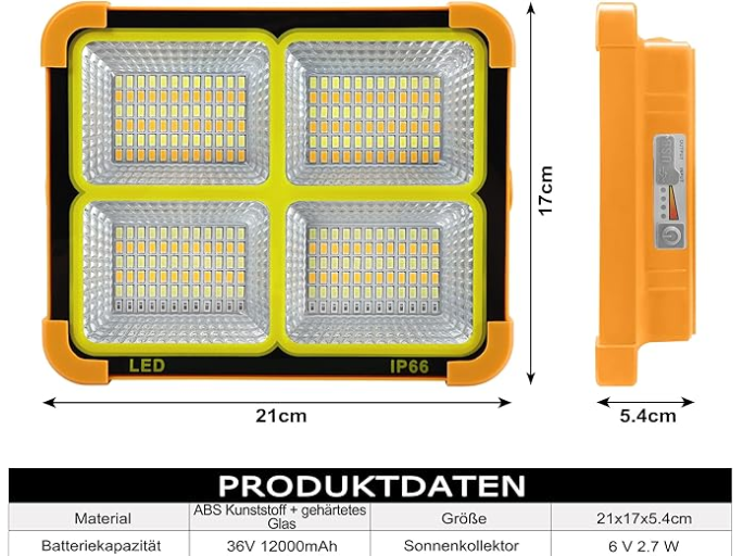 FOCO DE CONSTRUCCION LED 200W. (Envío Gratis!)